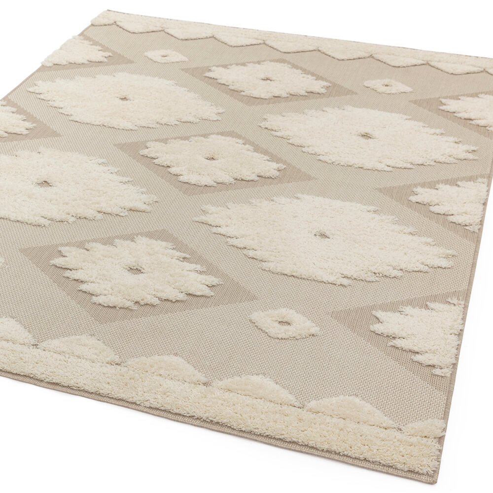 Asiatic Monty MN02 Natural & Cream, Tribal Rug