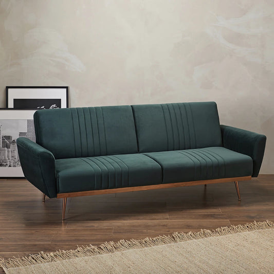 LPD Furniture Nico Sofa Bed Frame, Green