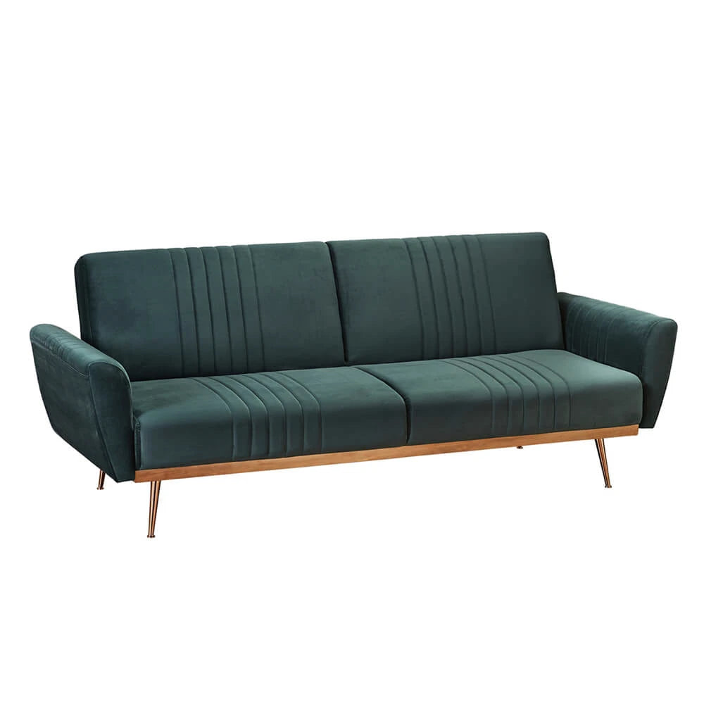 LPD Furniture Nico Sofa Bed Frame, Green