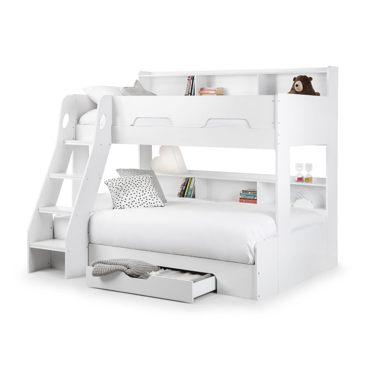 Julian Bowen, Orion Triple Sleeper Bed Frame, White