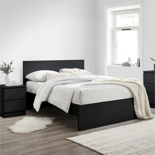 Birlea Oslo 4ft 6in Double Bed Frame, Black