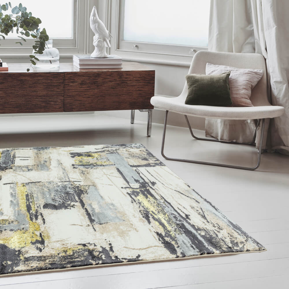 Asiatic Orion OR03 Decor Yellow, Abstract Rug
