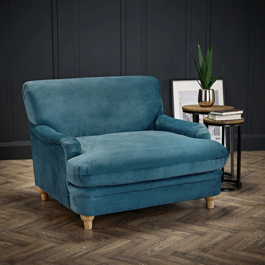 LPD Furniture Plumpton Chair, Peacock Blue