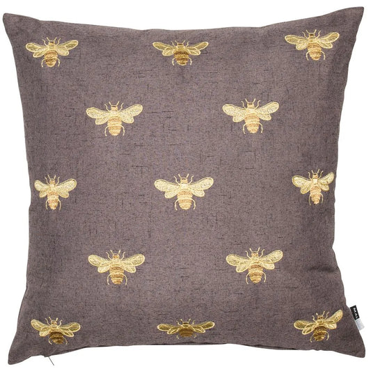 Malini Abeja Cushions Brown (Pack of 2)