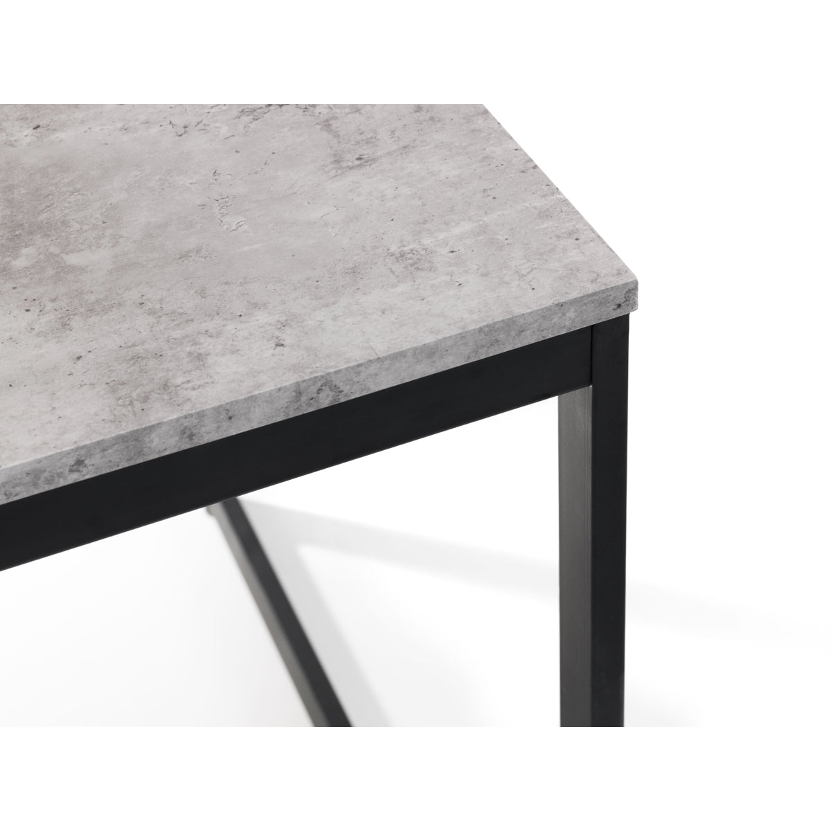 Julian Bowen, Staten Concrete Dining Table, Concrete & Black