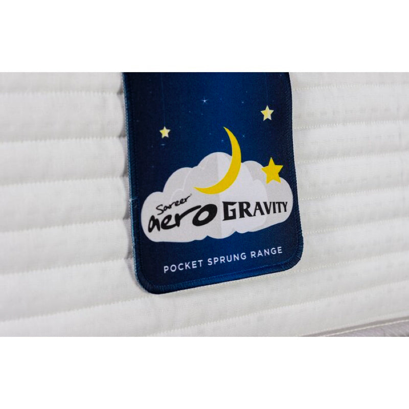 Sareer Aero Gravity Cool Blue Pillow-Top Pocket Sprung, 6ft Superking Mattress