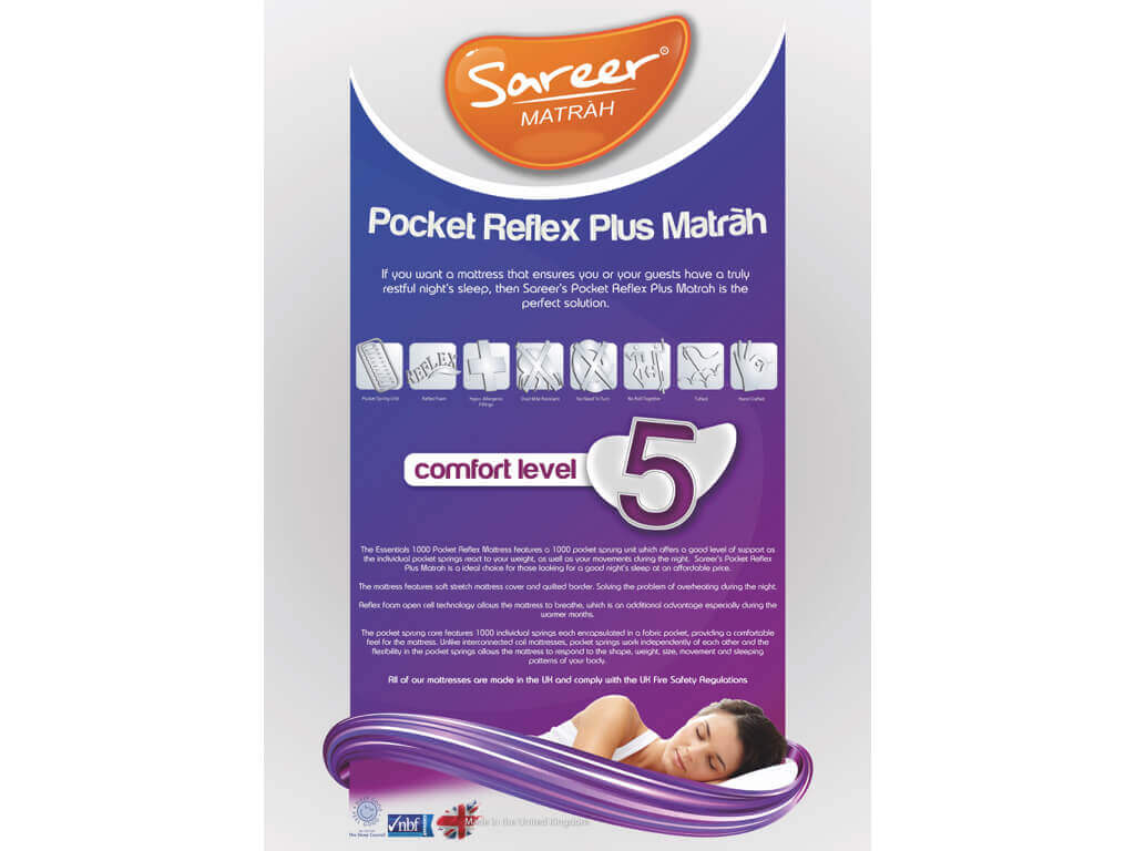 Sareer Pocket Reflex Plus Super King Mattress