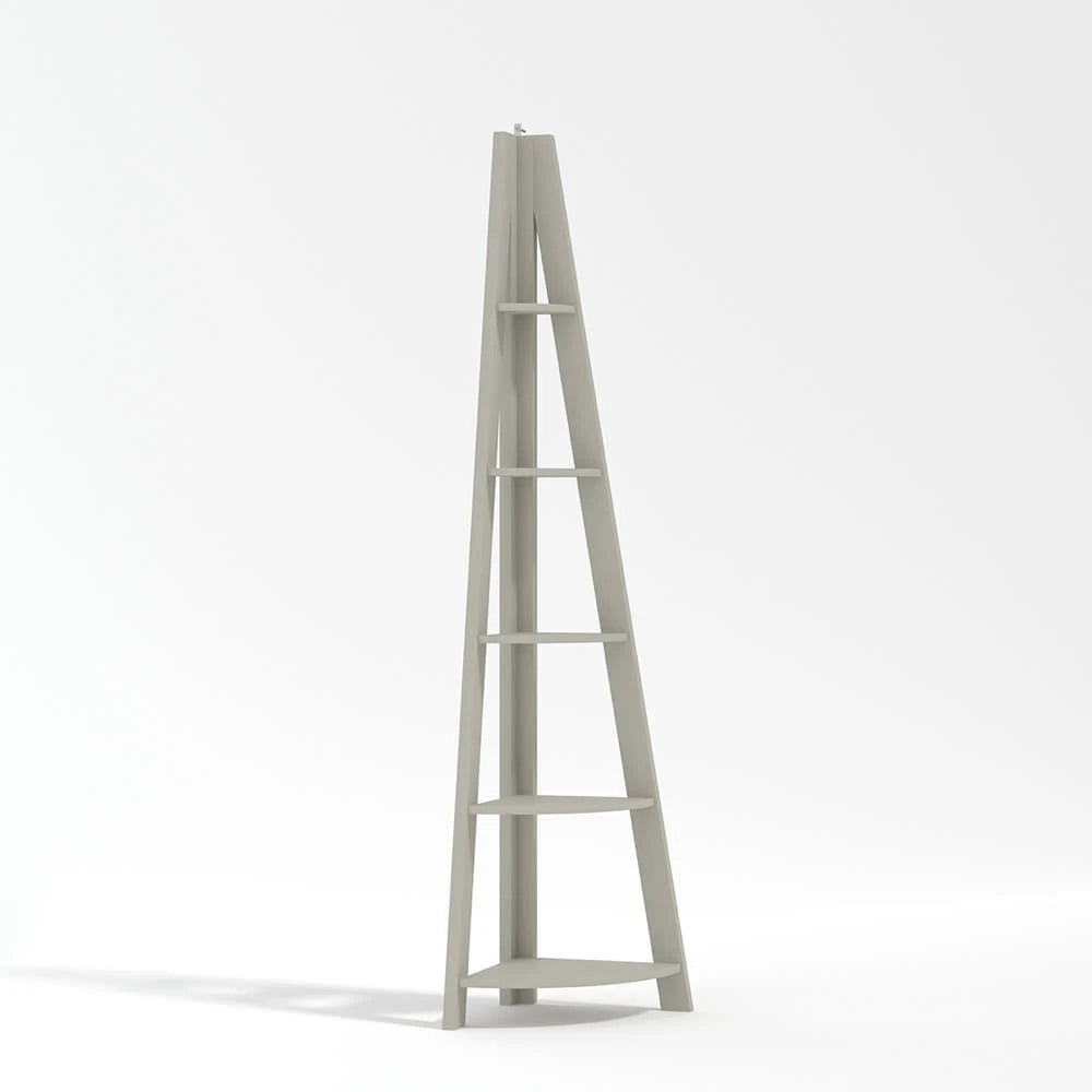 LPD Furniture Tiva Corner Ladder Shelving, Grey
