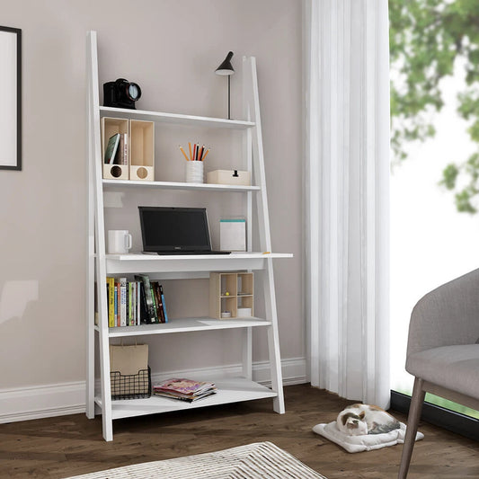 LPD Furniture Tiva Ladder Desk, White