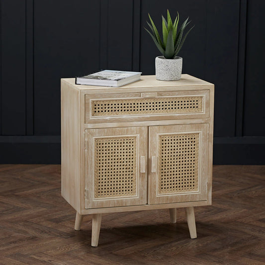 LPD Furniture Toulouse Cabinet, Light Washed Oak