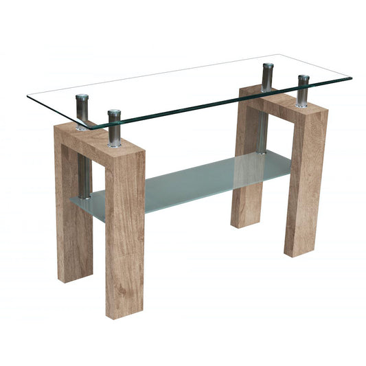 Heartlands Furniture Telford Console Table High Gloss Natural