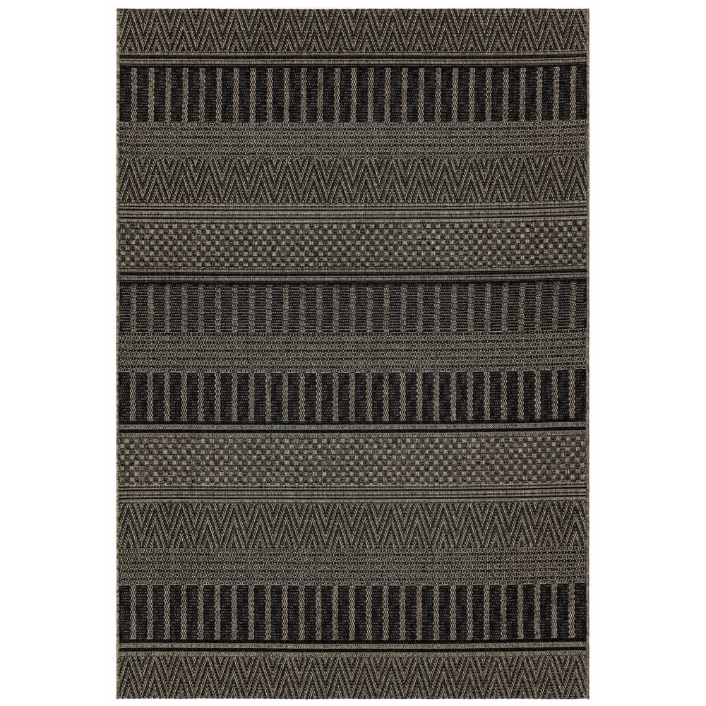 Asiatic Varanda VA03 Black, Stripe Rug