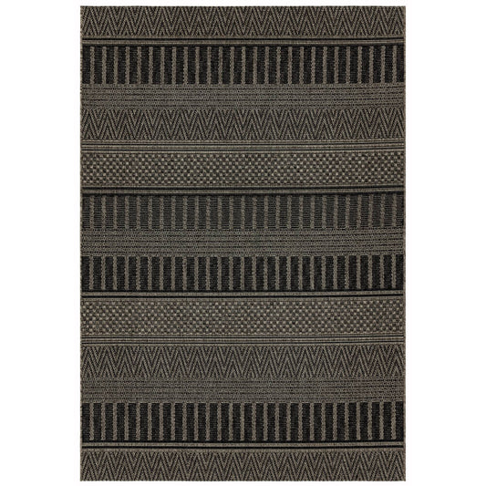 Asiatic Varanda VA03 Black, Stripe Rug