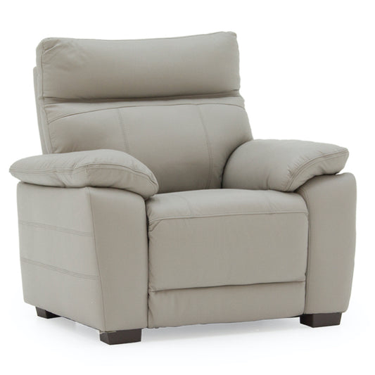 Vida Living Positano 1 Seater Sofa Fixed - Light Grey