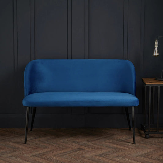 LPD Furniture Zara Dining Bench, Blue