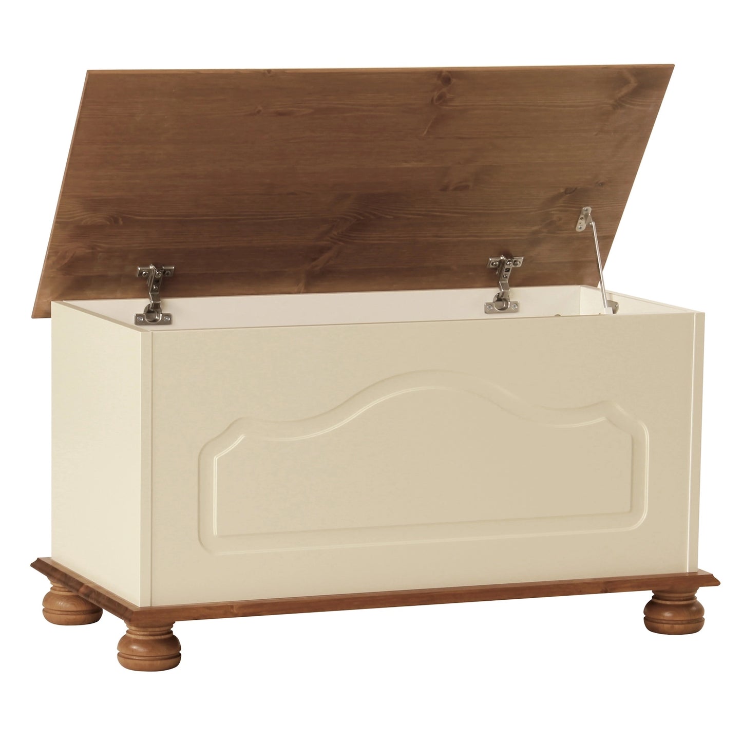Furniture To Go Copenhagen Blanket Box in Cream/Pine