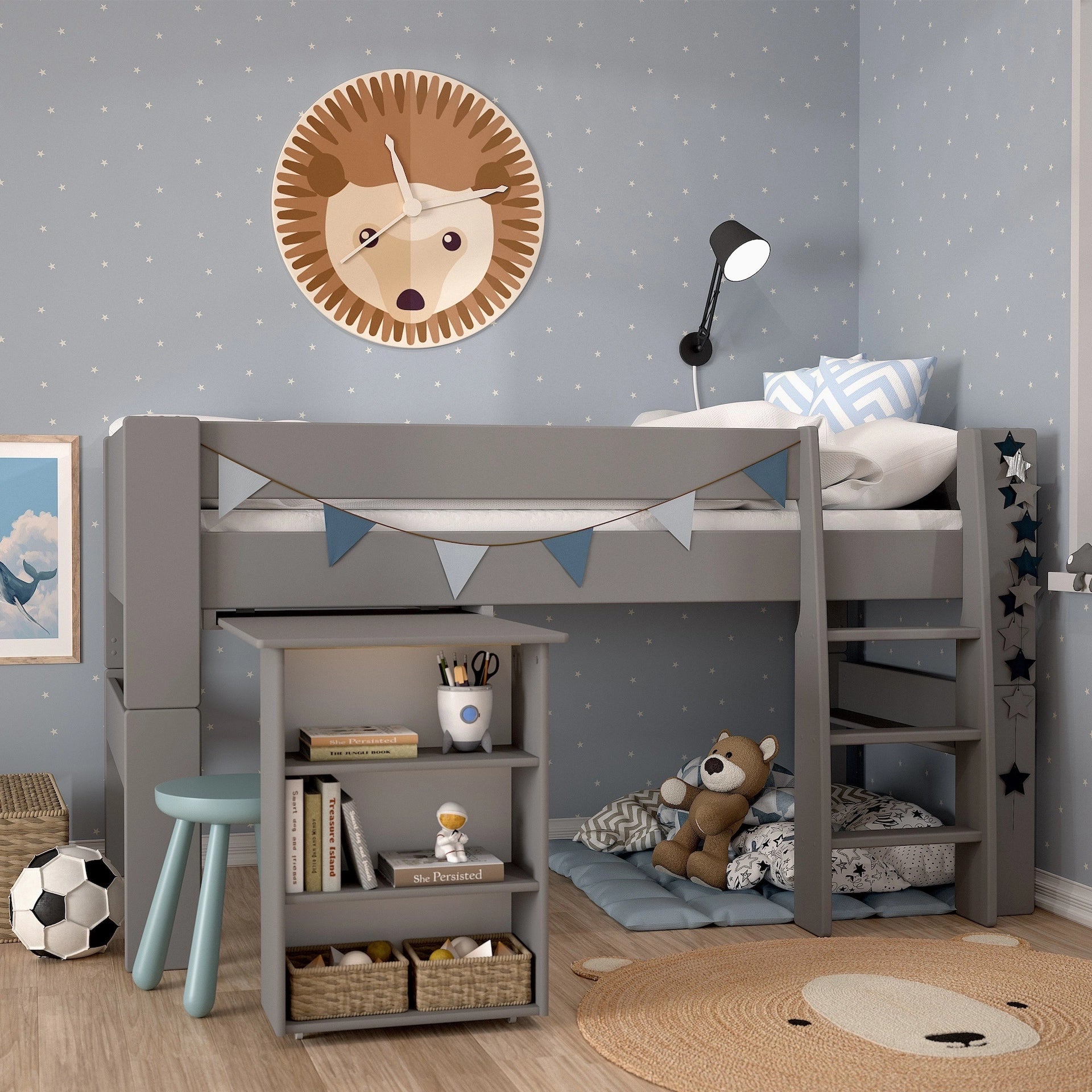 Furniture To Go Steens For Kids Mid Sleeper Grey