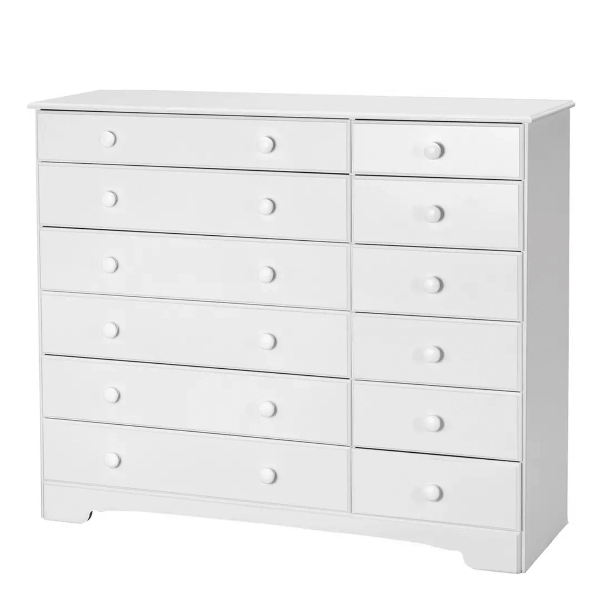 Furniture To Go Nordic Chest of Drawers 6+6 Drawers, White 050