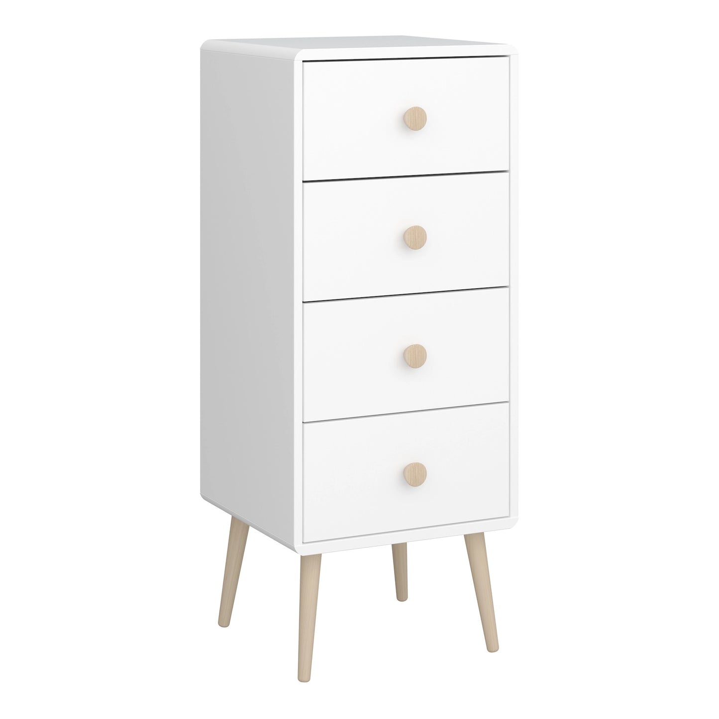 Furniture To Go Gaia 4 Drawer Chest in Pure White
