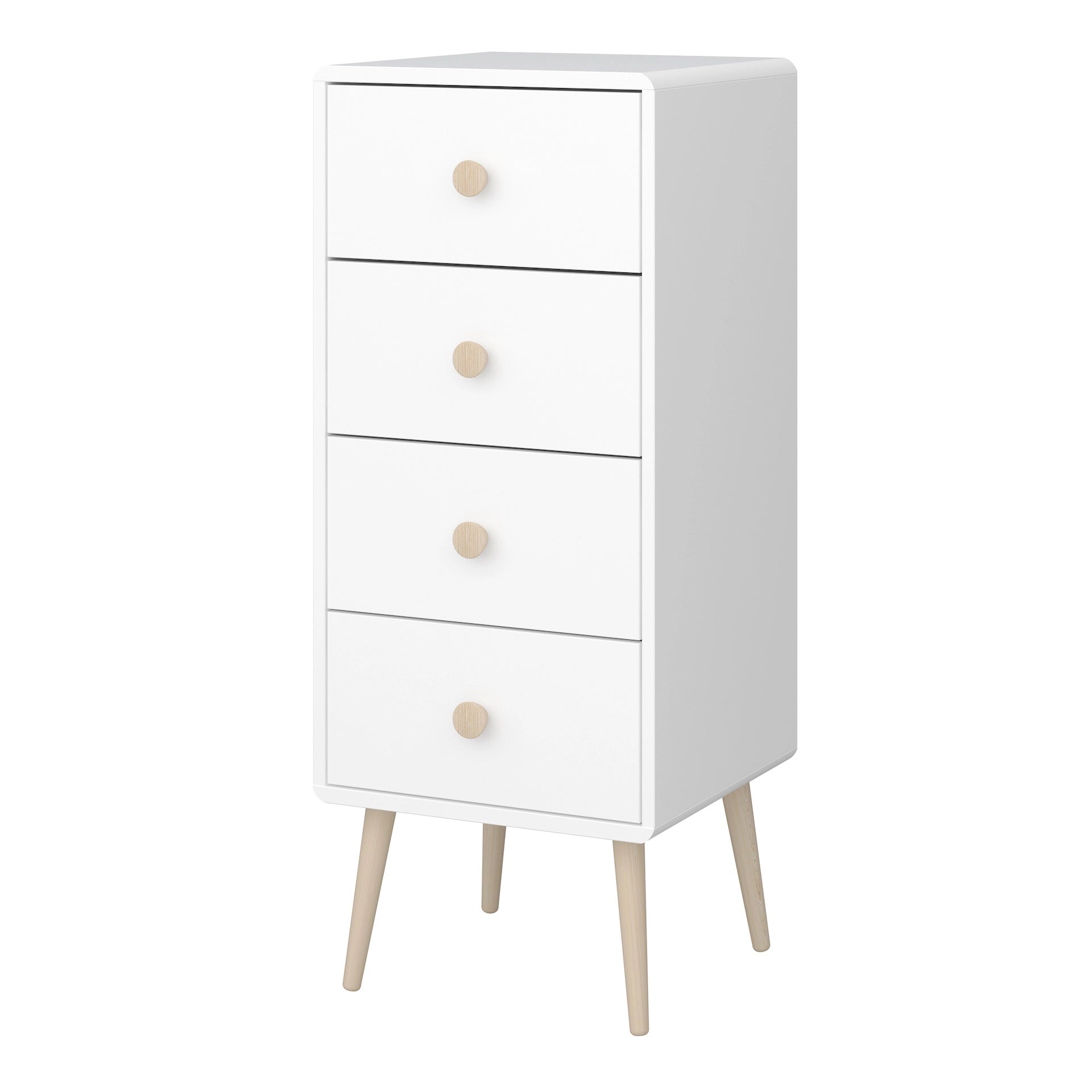 Furniture To Go Gaia 4 Drawer Chest in Pure White