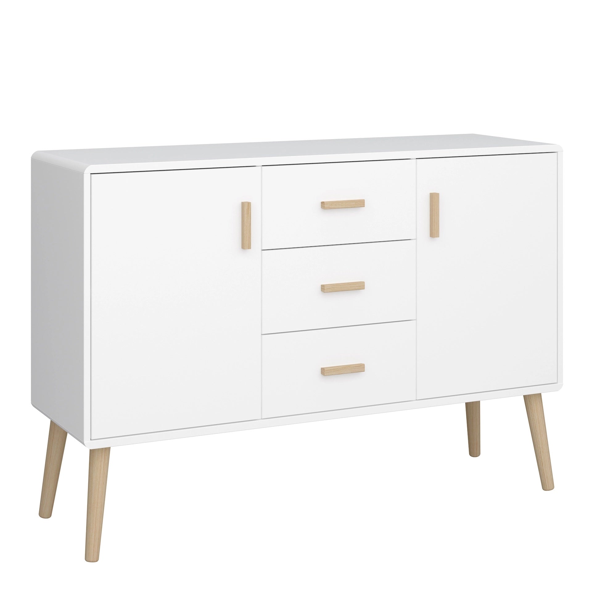 Furniture To Go Pavona Sideboard 2 Doors + 3 Drawers, Pure White