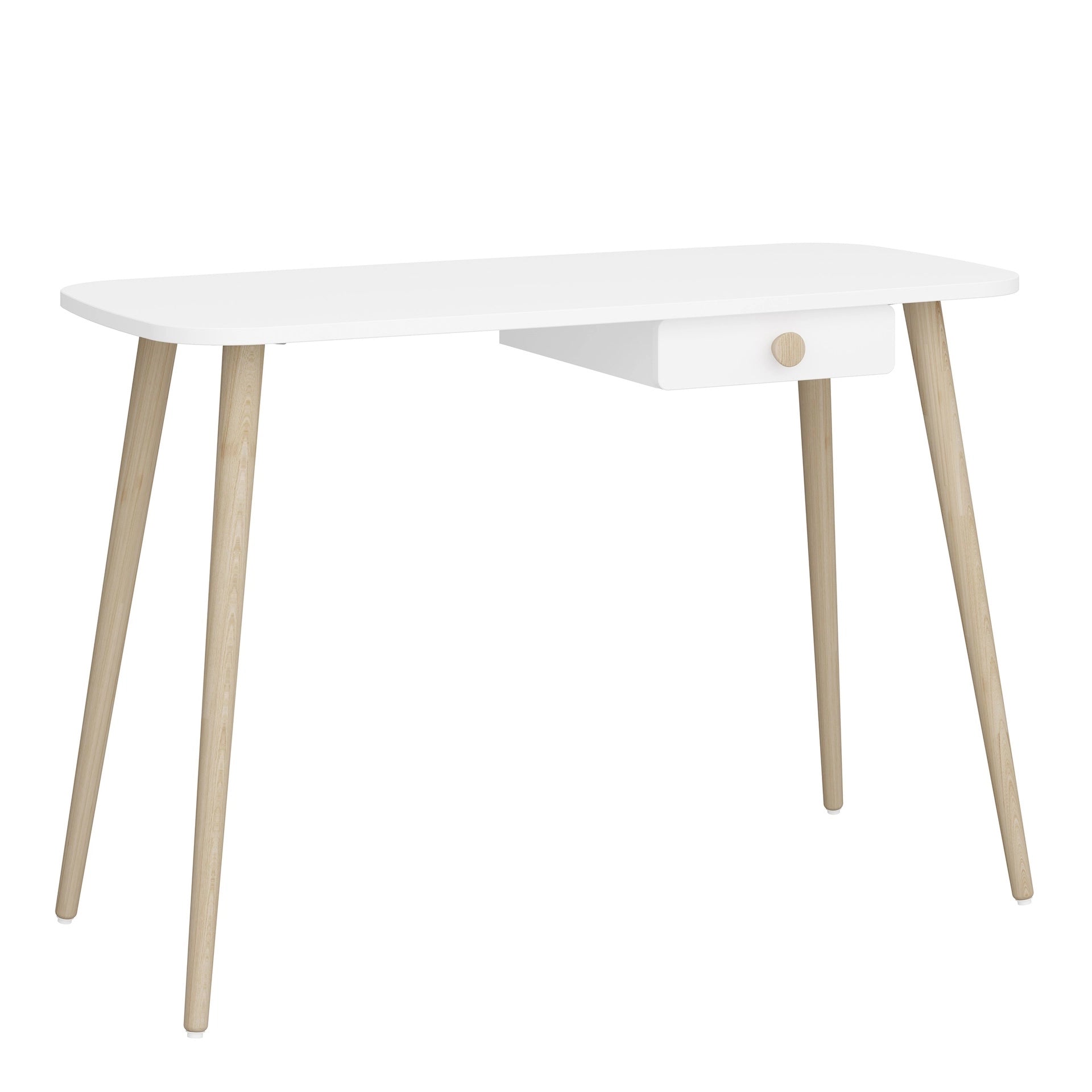 Furniture To Go Gaia Desk 1 Drawer in Pure White