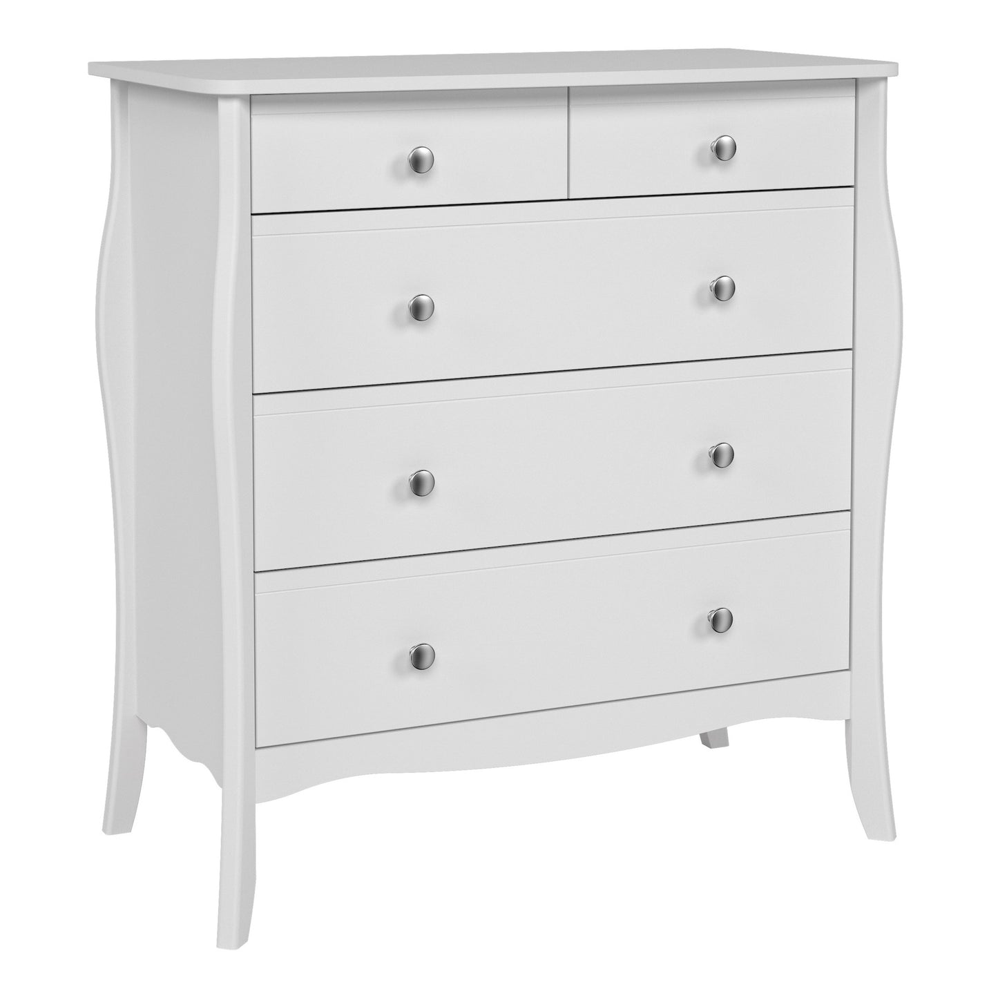 Furniture To Go Baroque 2+3 Drawer Pure White