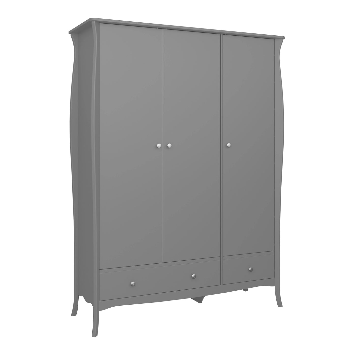 Furniture To Go Baroque 3Dr 2 Drw Robe Grey