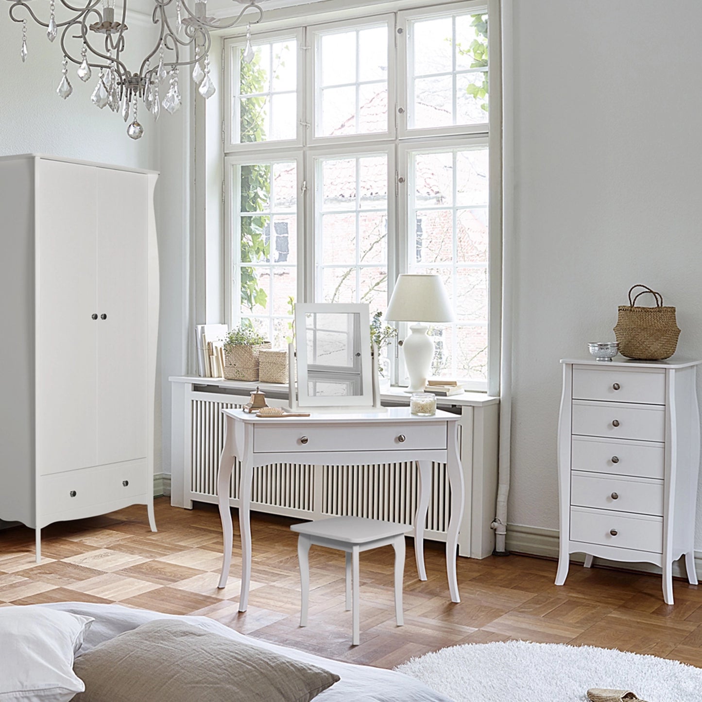 Furniture To Go Baroque Stool White
