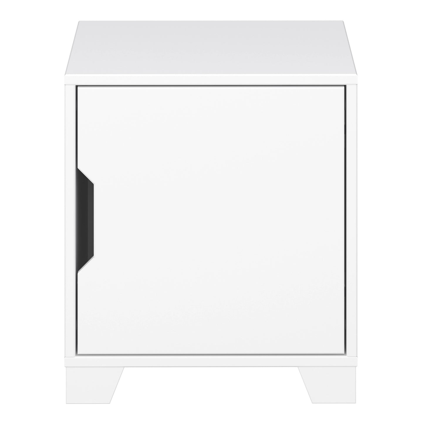 Furniture To Go Loke Bedside Table 1 Door in Pure White
