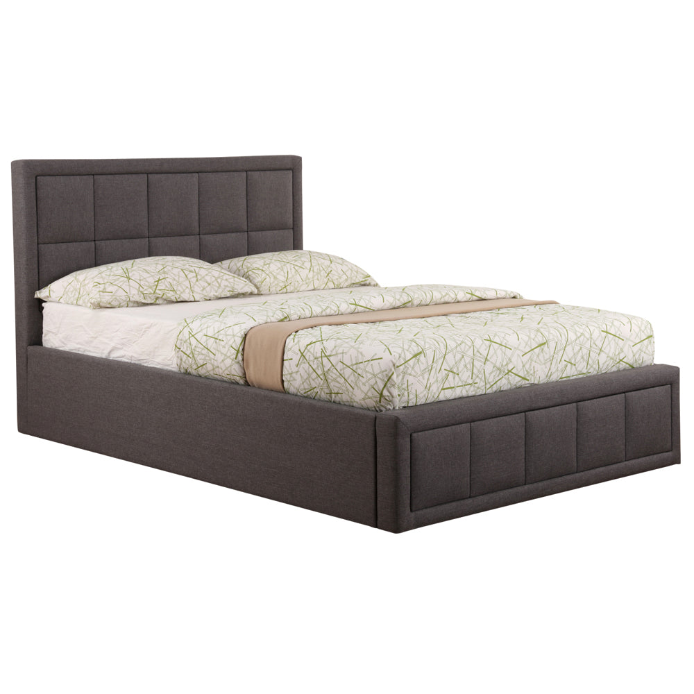 Sweet Dreams, Sia 4ft 6in Double Ottoman Bed Frame, Grey