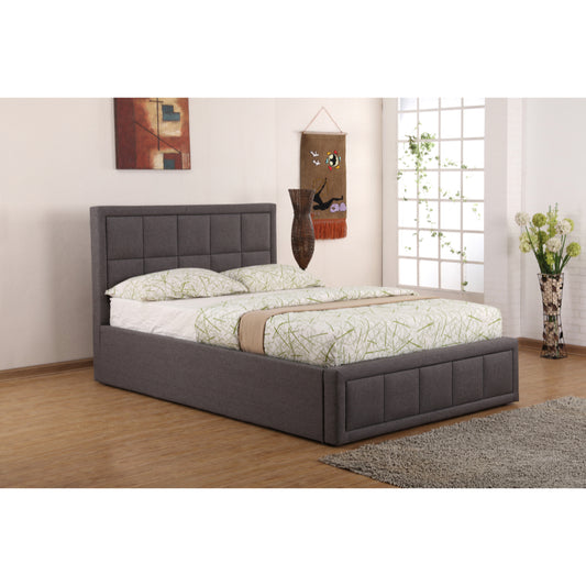 Sweet Dreams, Sia 4ft 6in Double Ottoman Bed Frame, Grey