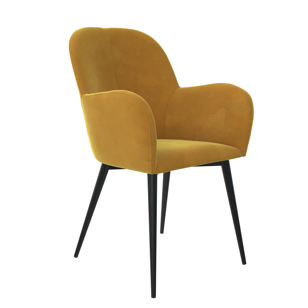 Dorel Fitz Accent Chair, Mustard