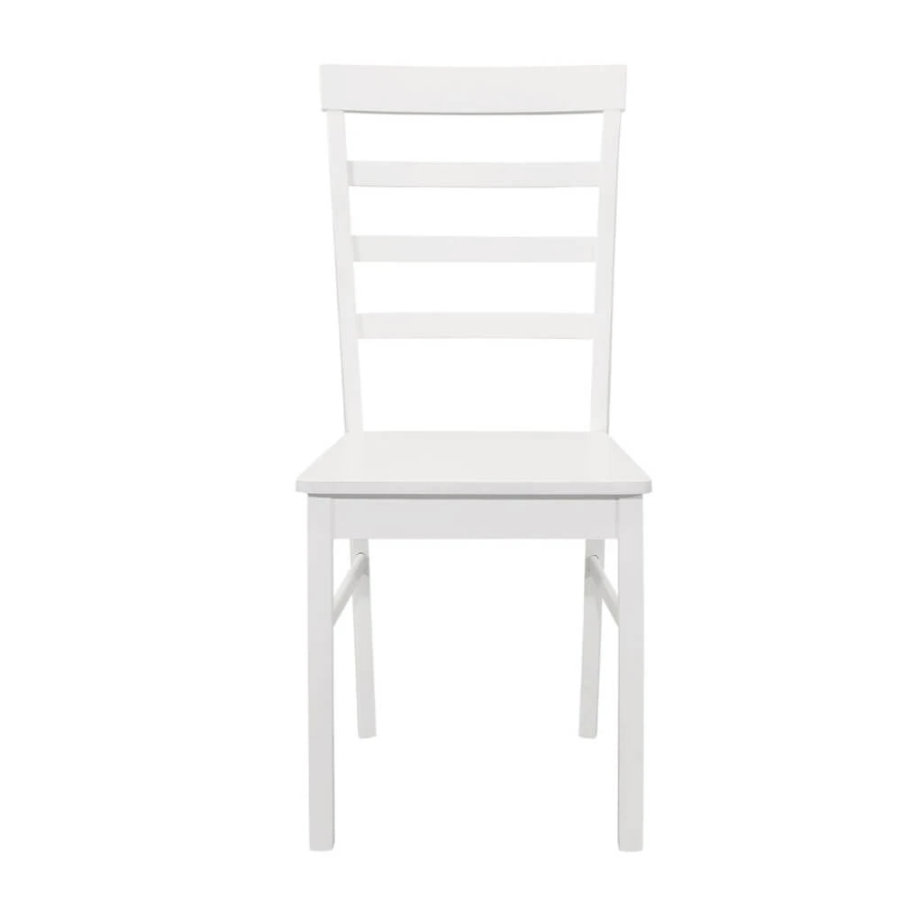 Birlea Pair of Upton Ladder Back Chairs, White
