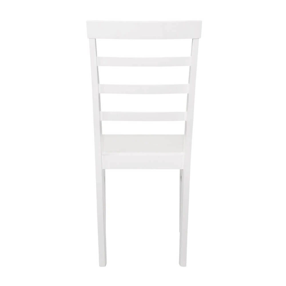 Birlea Pair of Upton Ladder Back Chairs, White
