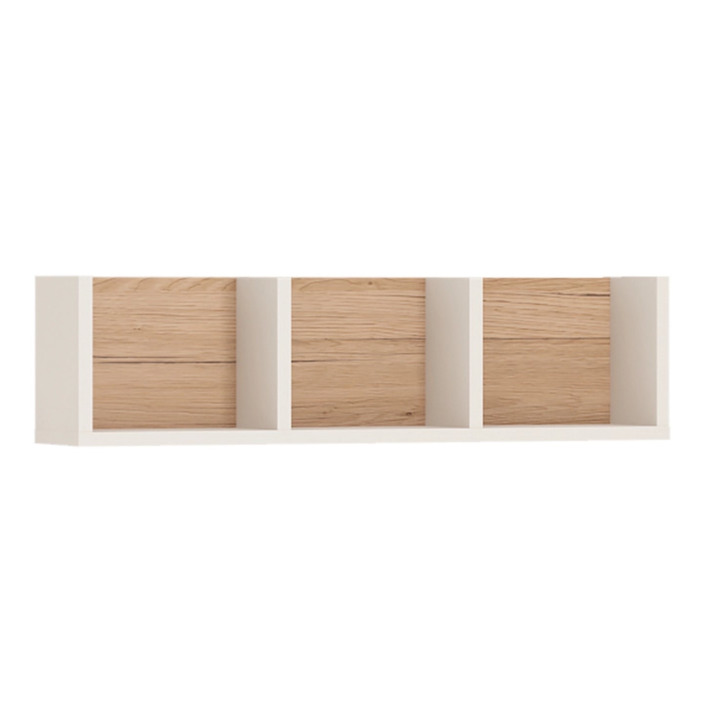 Furniture To Go 4Kids 70cm Sectioned Wall Shelf in Light Oak