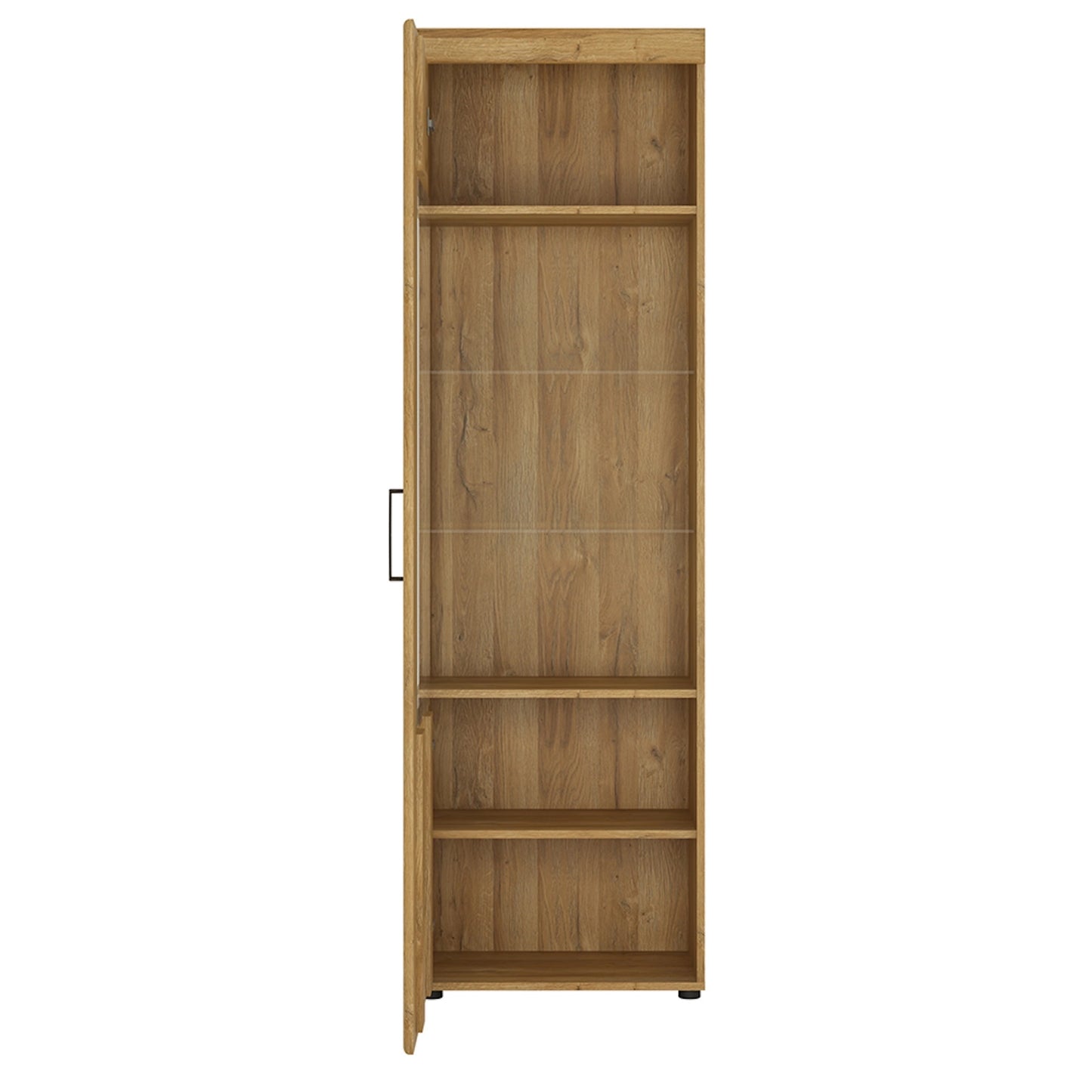 Furniture To Go Cortina Tall Glazed Display Cabinet (LH) in Grandson Oak