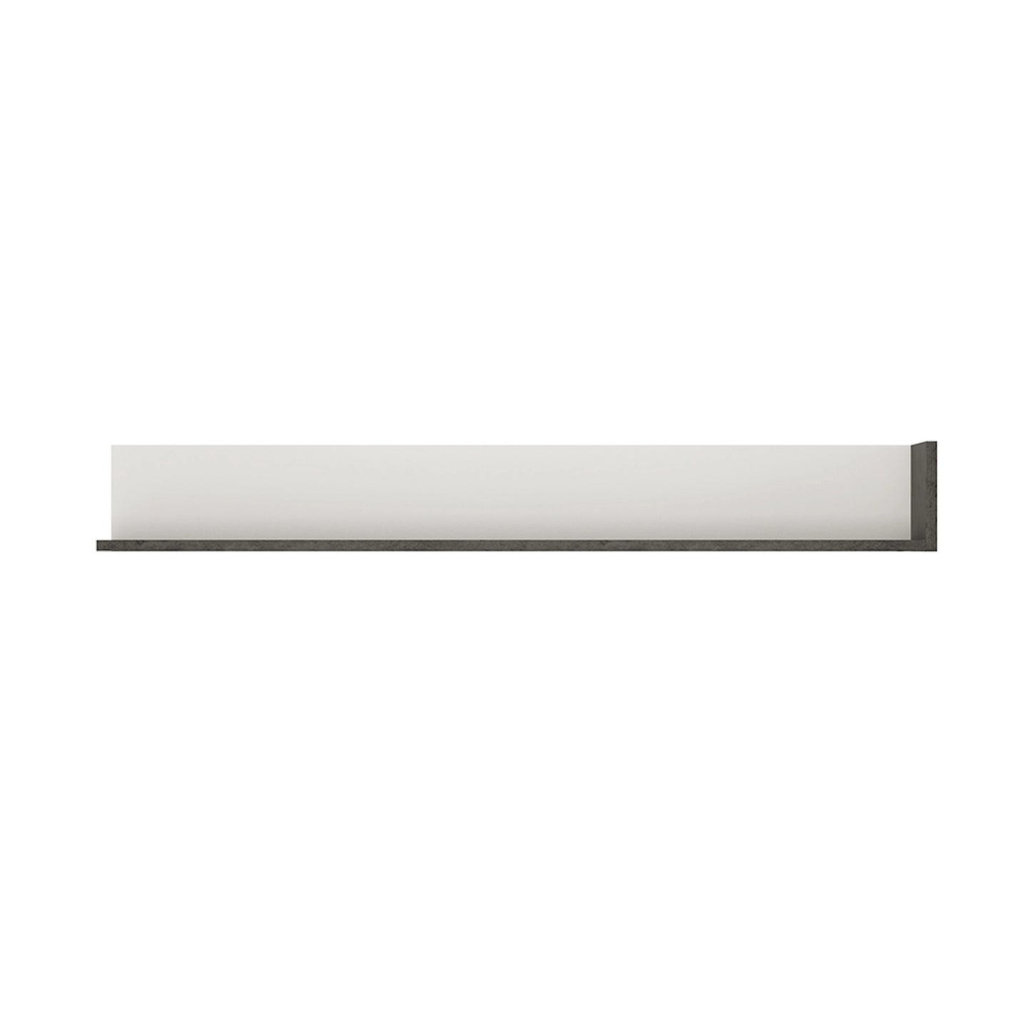 Furniture To Go Zingaro Wall Shelf 163cm in Grey & White
