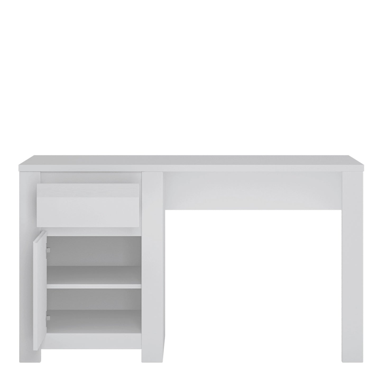 Furniture To Go Novi 1 Door 1 Drawer Desk in Alpine White