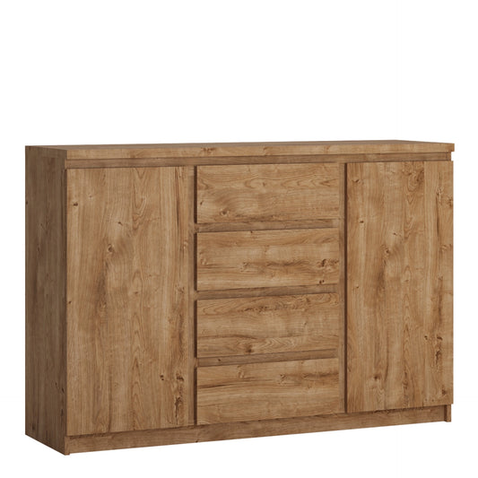 Furniture To Go Fribo 2 Door 4 Drawer Sideboard in Oak