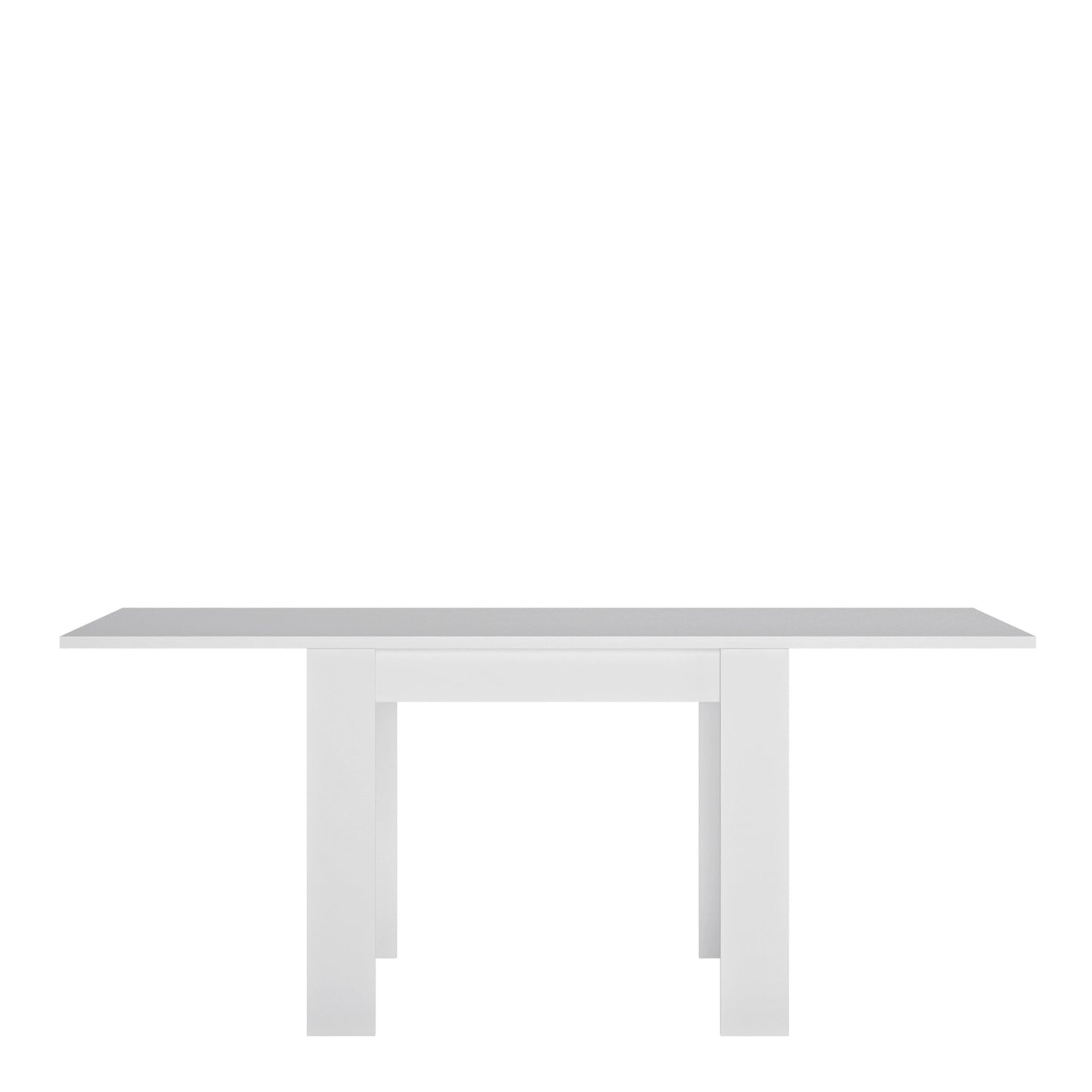Furniture To Go Lyon Small Extending Dining Table 90/180cm in White & High Gloss
