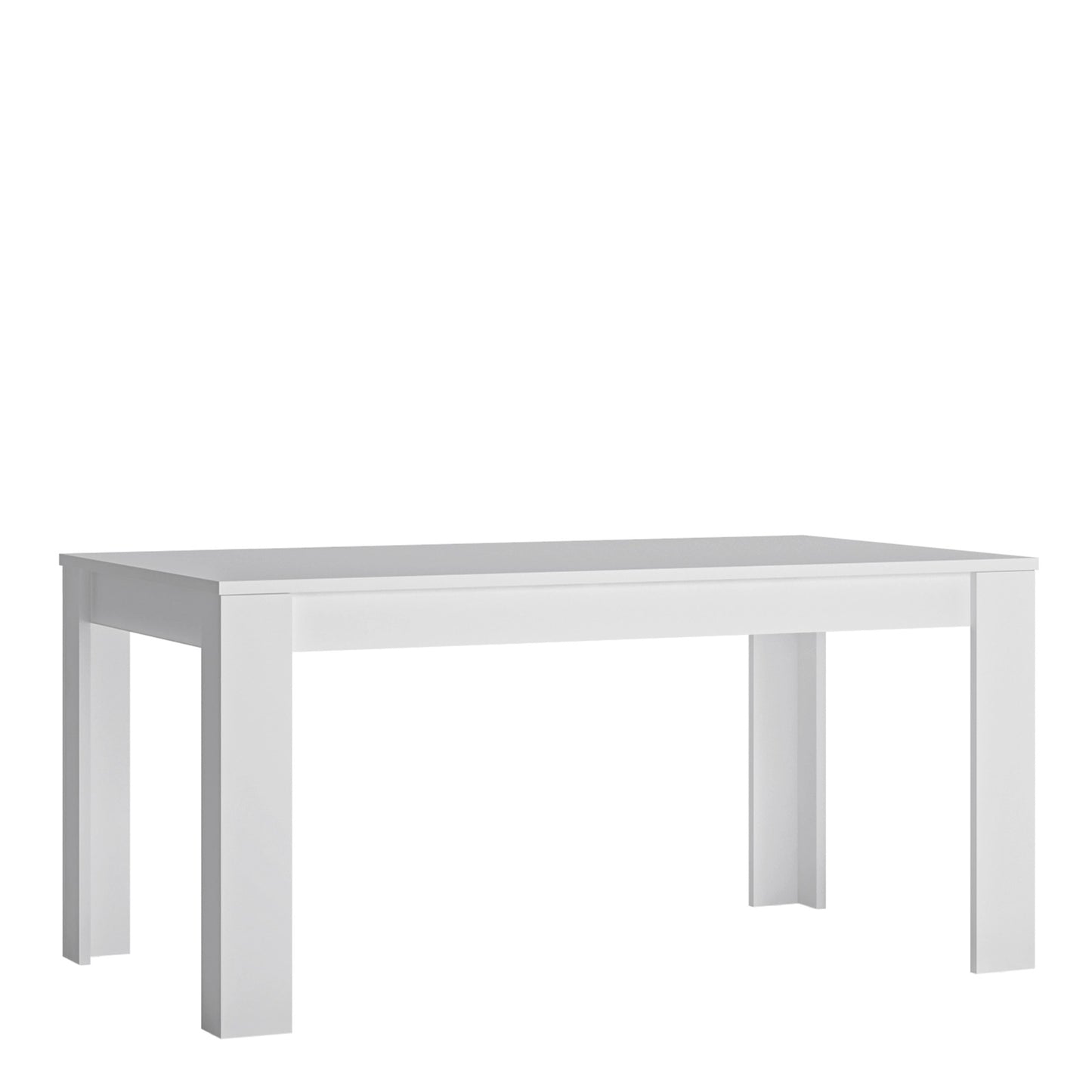 Furniture To Go Lyon Large Extending Dining Table 160/200cm in White & High Gloss