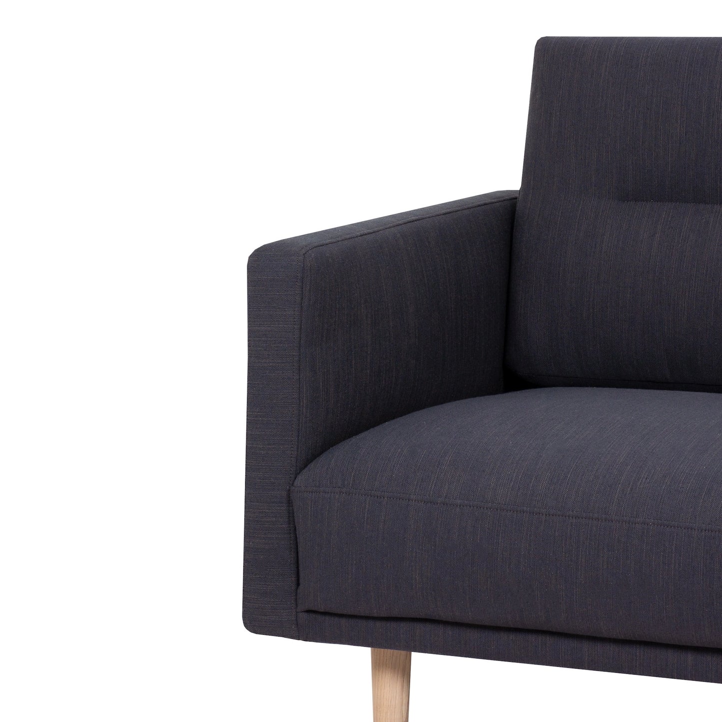 Furniture To Go Larvik 2.5 Seater Sofa - Anthracite, Oak Legs