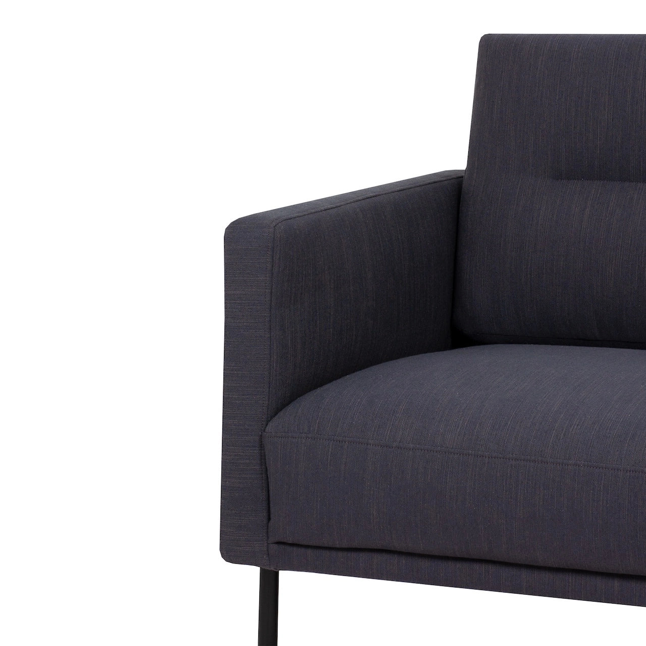 Furniture To Go Larvik 2.5 Seater Sofa - Anthracite, Black Legs