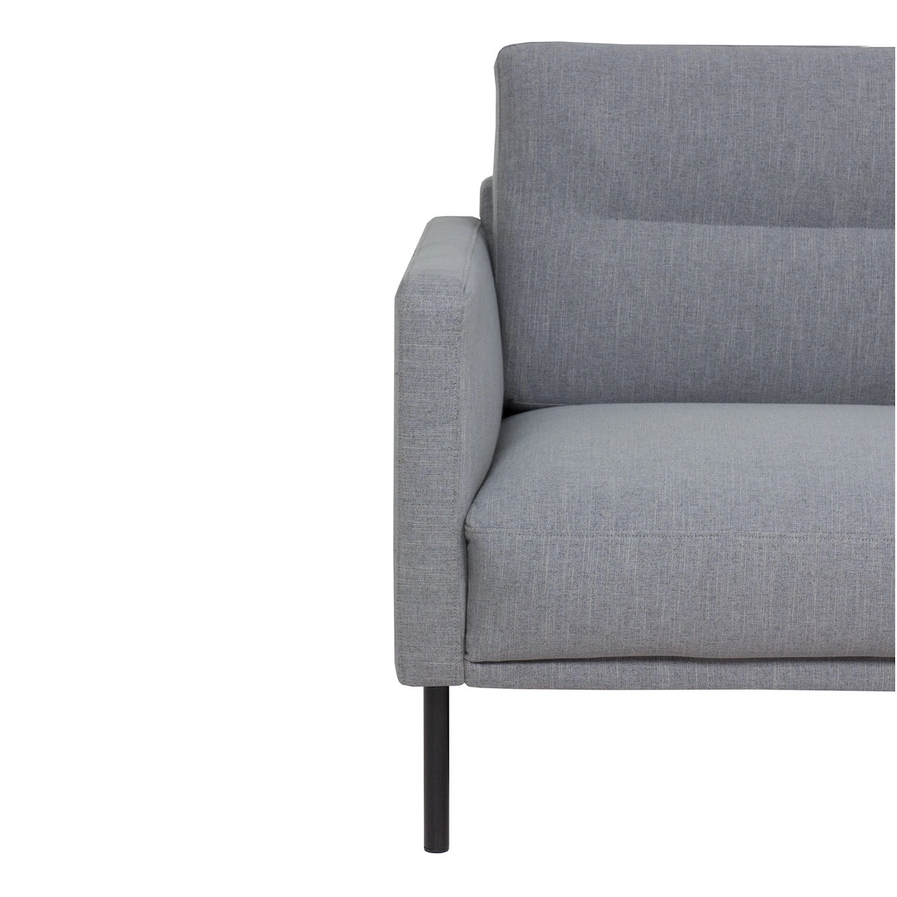 Furniture To Go Larvik 3 Seater Sofa - Grey, Black Legs