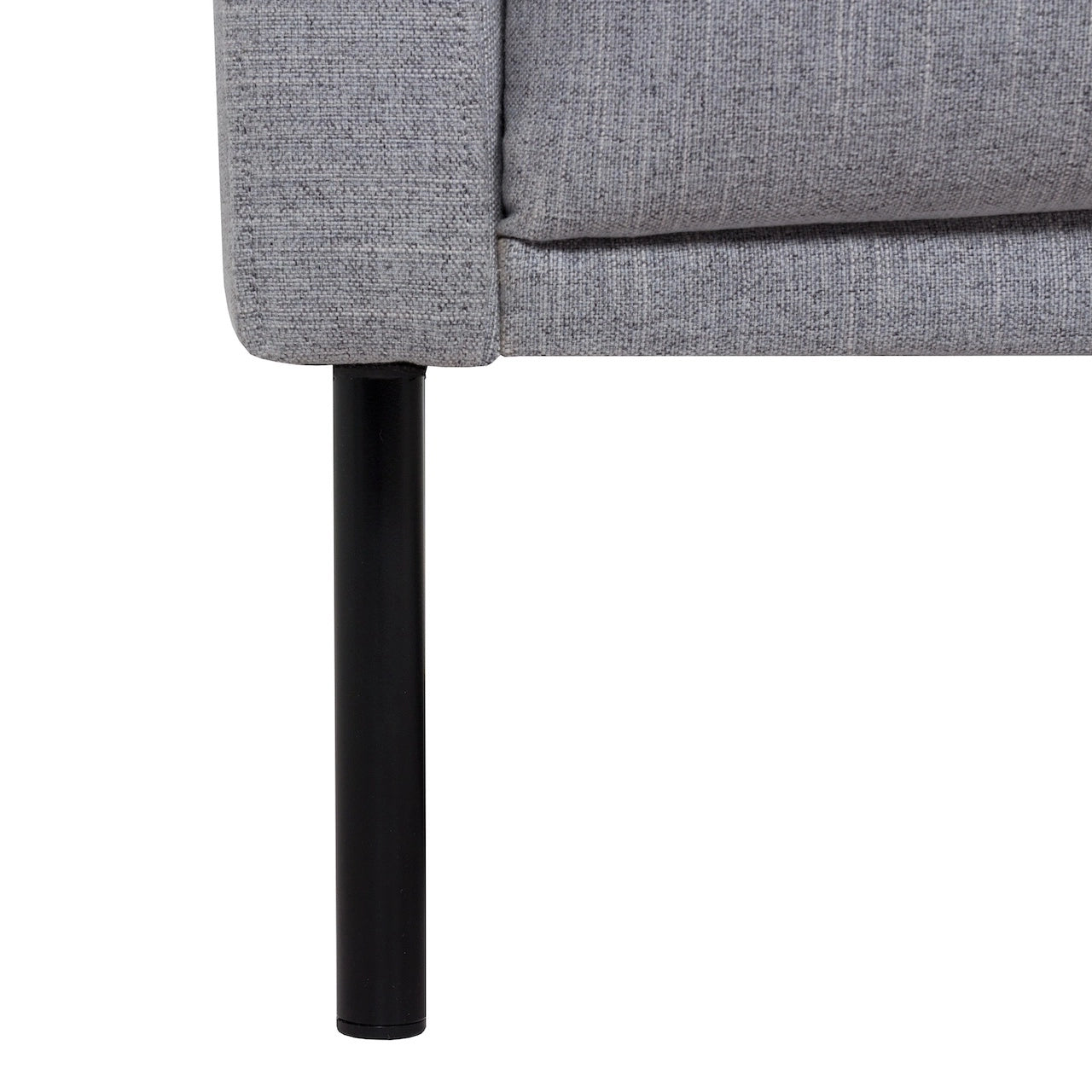 Furniture To Go Larvik 3 Seater Sofa - Grey, Black Legs