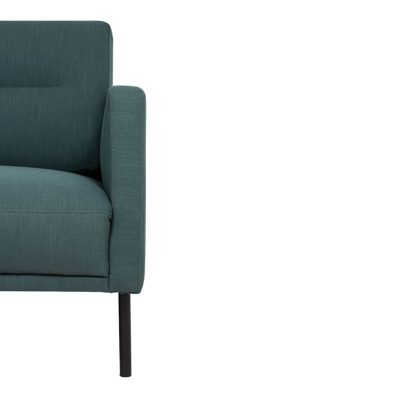 Furniture To Go Larvik 3 Seater Sofa - Dark Green, Black Legs