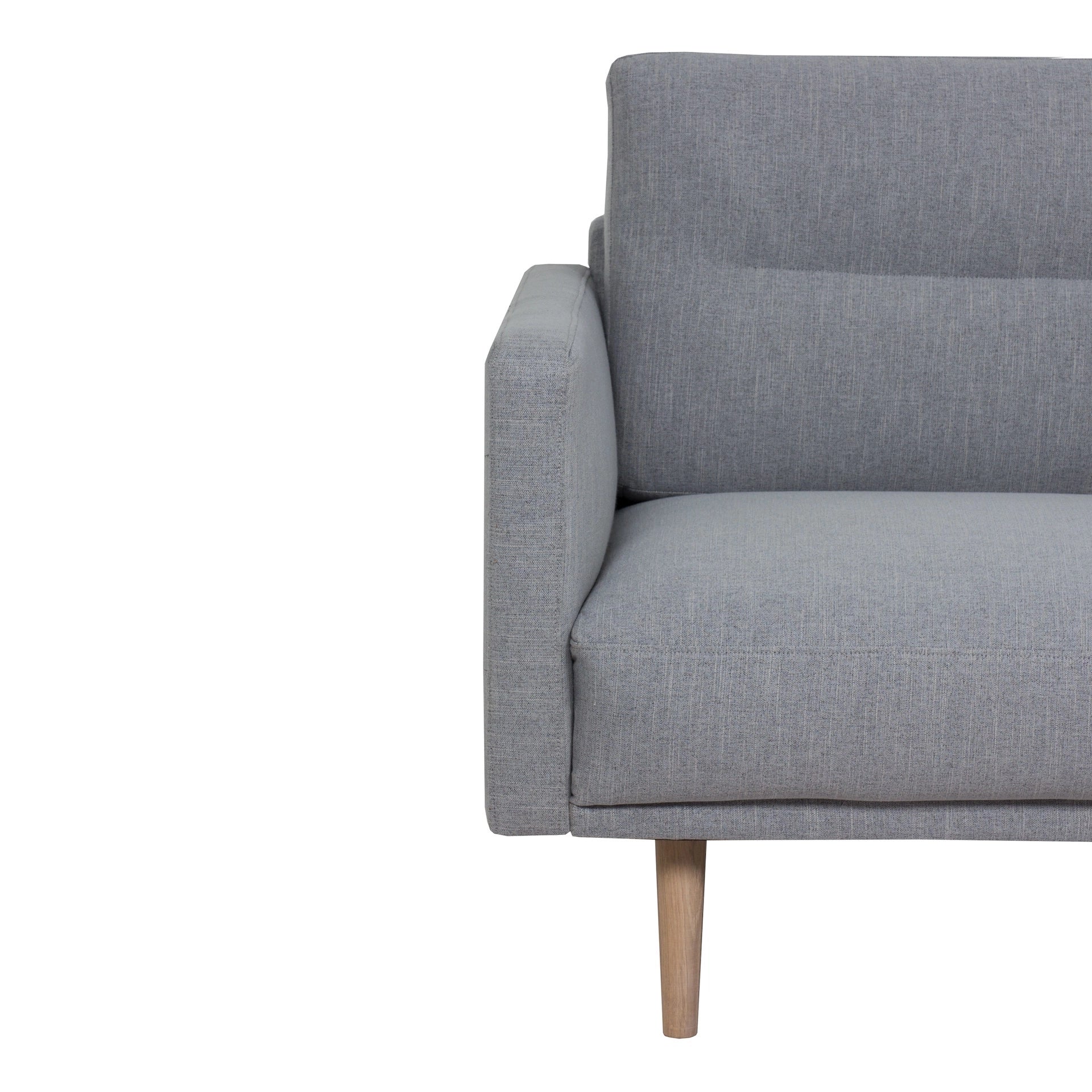 Furniture To Go Larvik Chaiselongue Sofa (RH) - Grey, Oak Legs