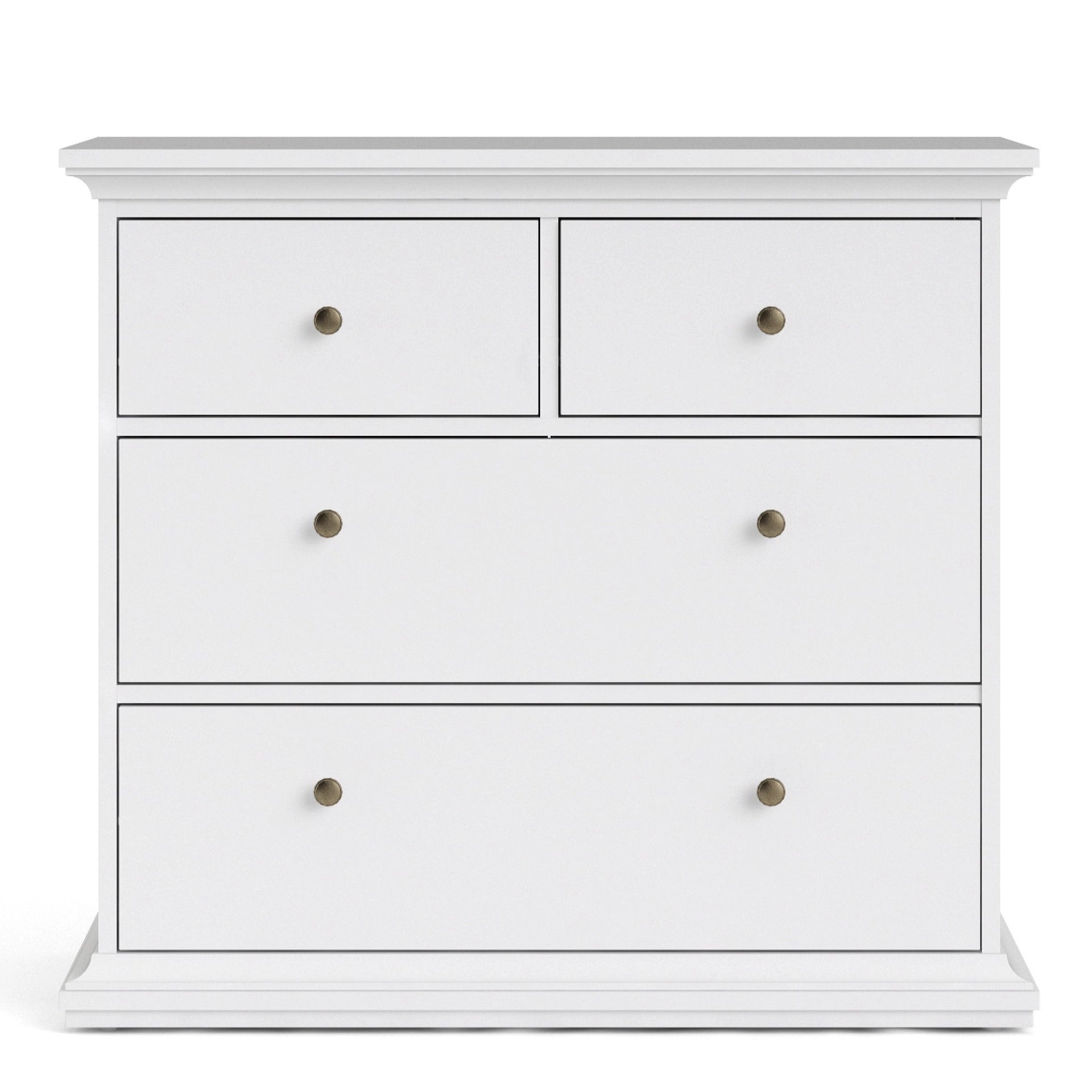 Furniture To Go Paris Chest of 4 Drawers in White