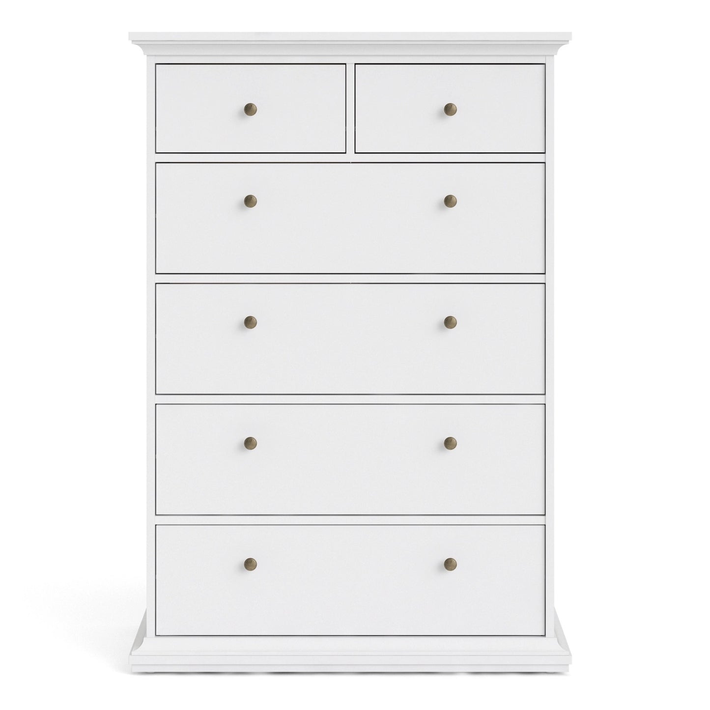 Furniture To Go Paris Chest of 6 Drawers in White